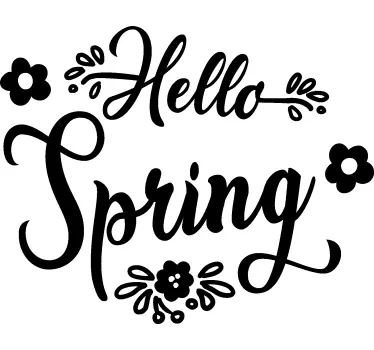 Schaufenster Aufkleber hallo frühling - TenStickers
