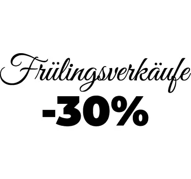 Rabatt Aufkleber frühlingsverkäufe - TenStickers