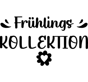 Schaufenster Aufkleber frühlingskollektion - TenStickers