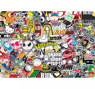 Stickerbombe Laptop Sticker - TenStickers