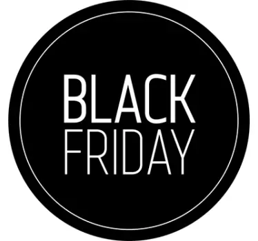 Schaufensteraufkleber Black Friday Kreis - TenStickers
