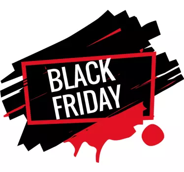 Schaufensteraufkleber Black Friday modern - TenStickers