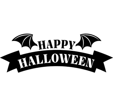 Aufkleber Halloween Schriftzug - TenStickers