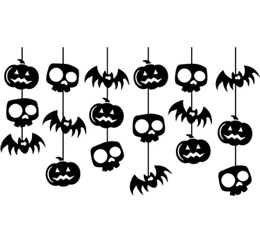Wandtattoo Halloween Girlanden - TenStickers