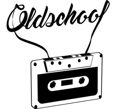 Wandtattoo Retro Kassette Oldschool - TenStickers