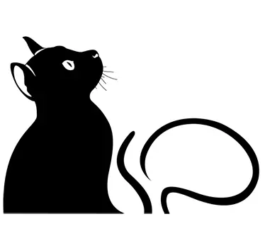 Laptop Aufkleber Katze - TenStickers