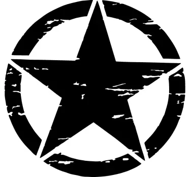 Autoaufkleber Millitär Stern - TenStickers