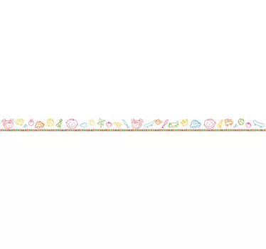 Bordüre Kinderzimmer bunt - TenStickers