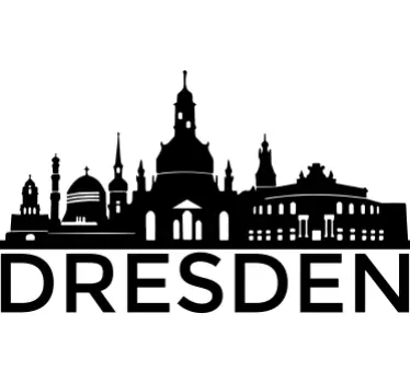 Wandtattoo Skyline Dresden - TenStickers