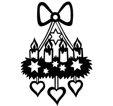 Adventskranz Sticker - TenStickers