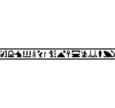 Ägyptische Hieroglyphen Bordüre - TenStickers