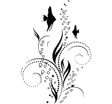 Alge und Fische Aufkleber - TenStickers