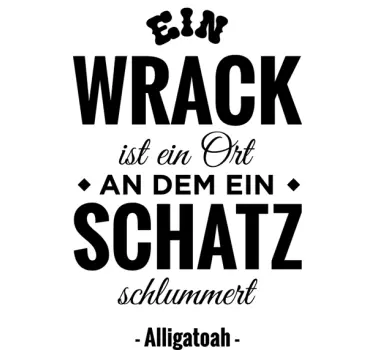 Alligatoah Zitat Wandtattoo Sprüche - TenStickers