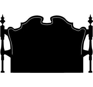 Antikes Bett Aufkleber - TenStickers