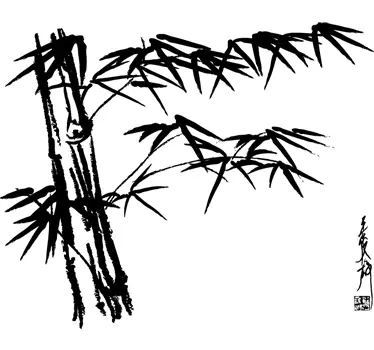 Asiatischer Bambus Wandtattoo Pflanzen - TenStickers