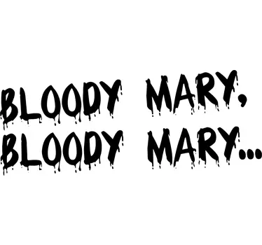 Bloody Mary Spiegel Aufkleber - TenStickers