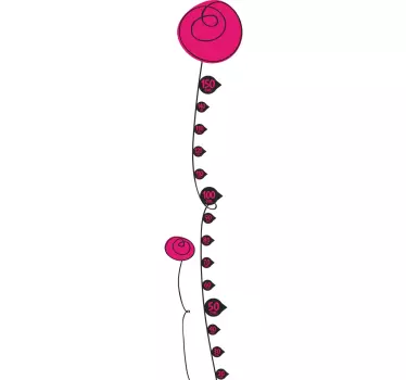 Aufkleber Blume - TenStickers