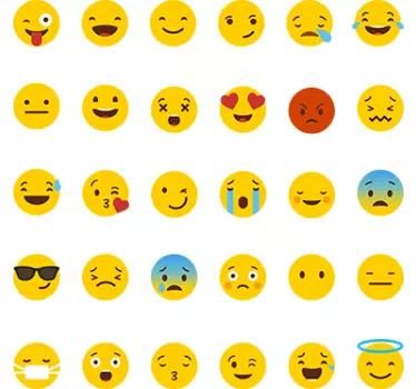 Wandtattoo Emojis Whatsapp - TenStickers