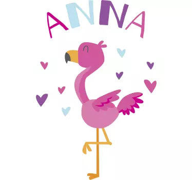 verschiedene Aufkleber Flamingo Personalisierbar Niedlich - TenStickers
