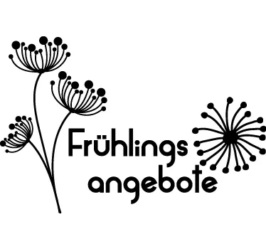 Aufkleber Frühlingsangebote - TenStickers