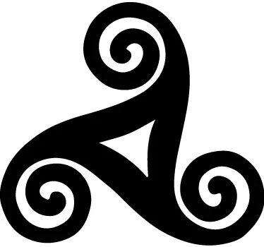 Aufkleber Linie Keltisches Triskel - TenStickers