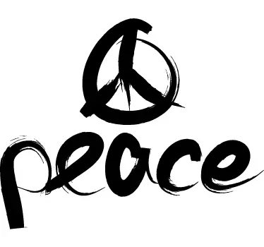 Wandtattoo Schlafzimmer Peace Zeichen - TenStickers