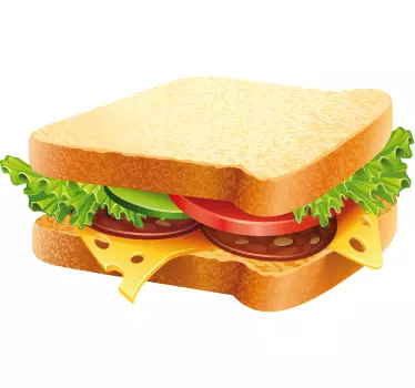 Aufkleber Sandwich Küche - TenStickers