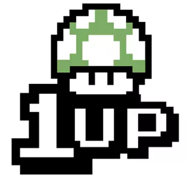 Sticker Videospiele 1UP - TenStickers