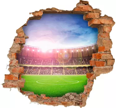 Wandbombe Fußballstadion Wandtattoo Fußball - TenStickers