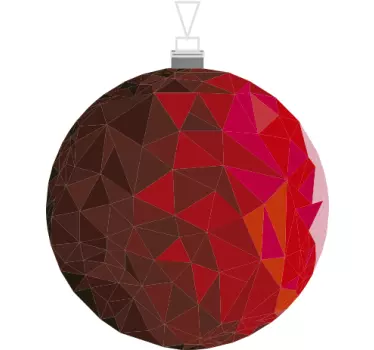 Aufkleber Weihnachtskugel Rot - TenStickers