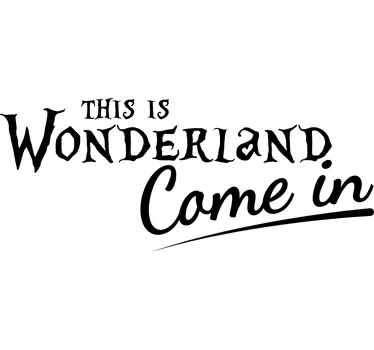 Wandtattoo Badezimmer This is Wonderland - TenStickers