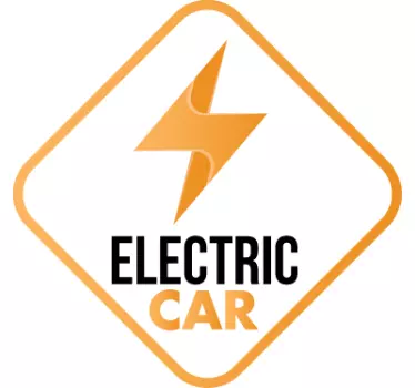 Sticker Electric Car - TenStickers