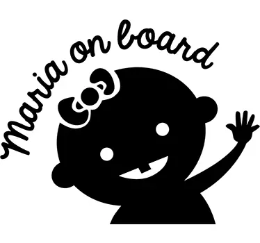 Sticker Mädchen personalisierbar - TenStickers
