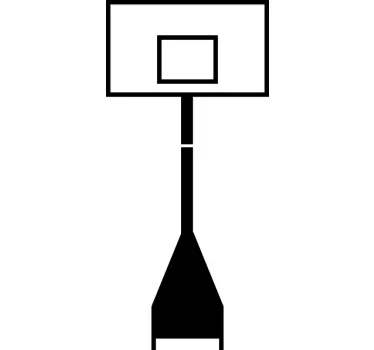 Basketballkorb Aufkleber - TenStickers