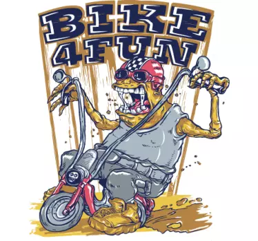 Bike 4 fun Monster Sticker - TenStickers