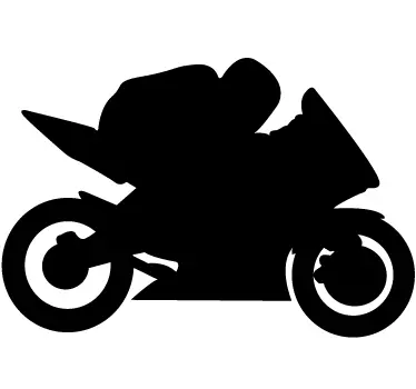 Biker Silouhette Aufkleber - TenStickers