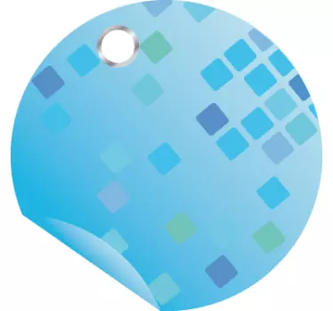 Blauer Kreis Angebot Aufkleber - TenStickers