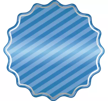 Blaues Etikett Aufkleber - TenStickers