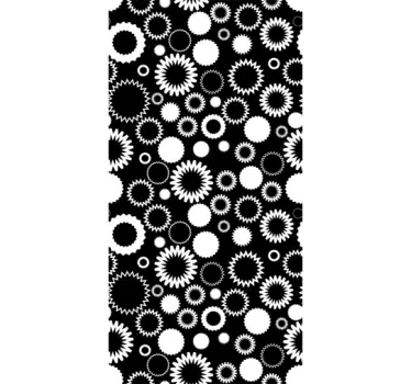 Blumen Glaswand Aufkleber - TenStickers