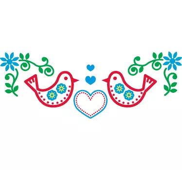 Bordüre Vögel - TenStickers