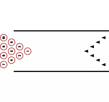 Bodenaufkleber Bowlingbahn - TenStickers
