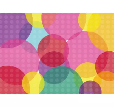 Bunte Kreise Laptop Aufkleber - TenStickers