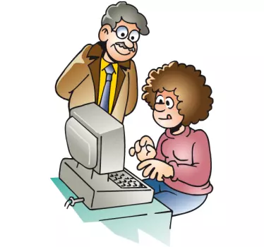 Büro Computer Aufkleber - TenStickers