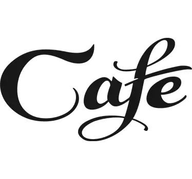 Türaufkleber Café Schriftzug - TenStickers