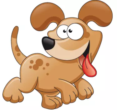 Comic Hund Aufkleber - TenStickers