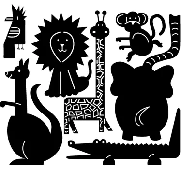 Comic Tiere Aufkleber - TenStickers