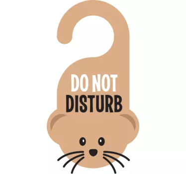 Türaufkleber Do not disturb Ratte - TenStickers