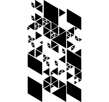 Duschkabinen Folie Polygonale Duschwand - TenStickers