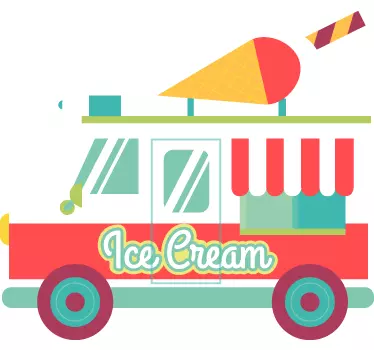 Eiswagen Sticker - TenStickers