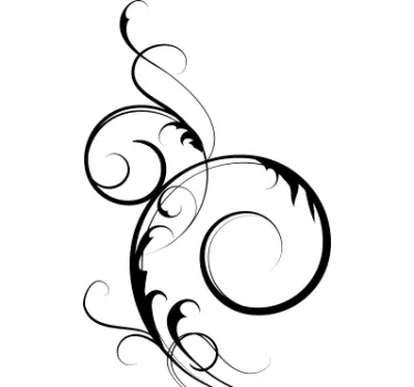 Elegantes Ornament Aufkleber - TenStickers